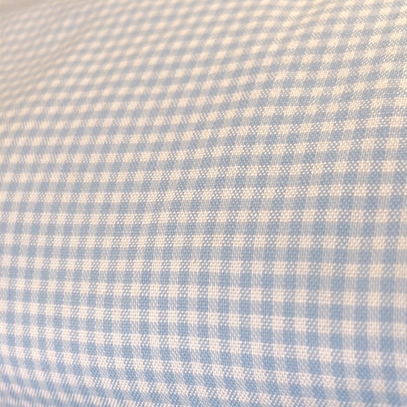 CHARLES TYRWHITT Men's Slim Fit Non Iron Dress Shirt Blue & White Check-Large - Picture 4 of 4